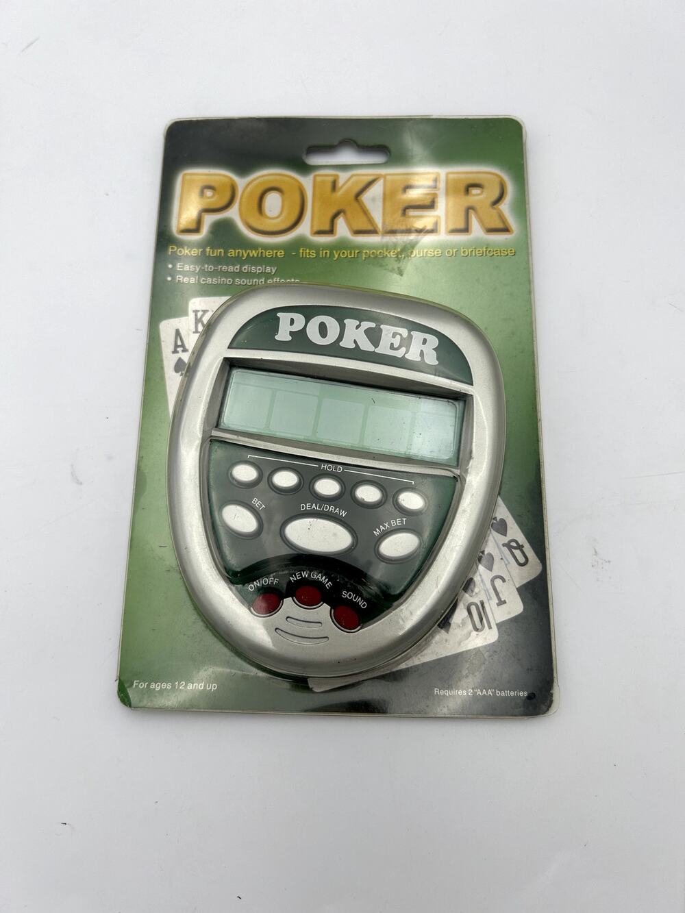 Pocket Poker Game Multiplayer Handheld Electronic Card Game NIB